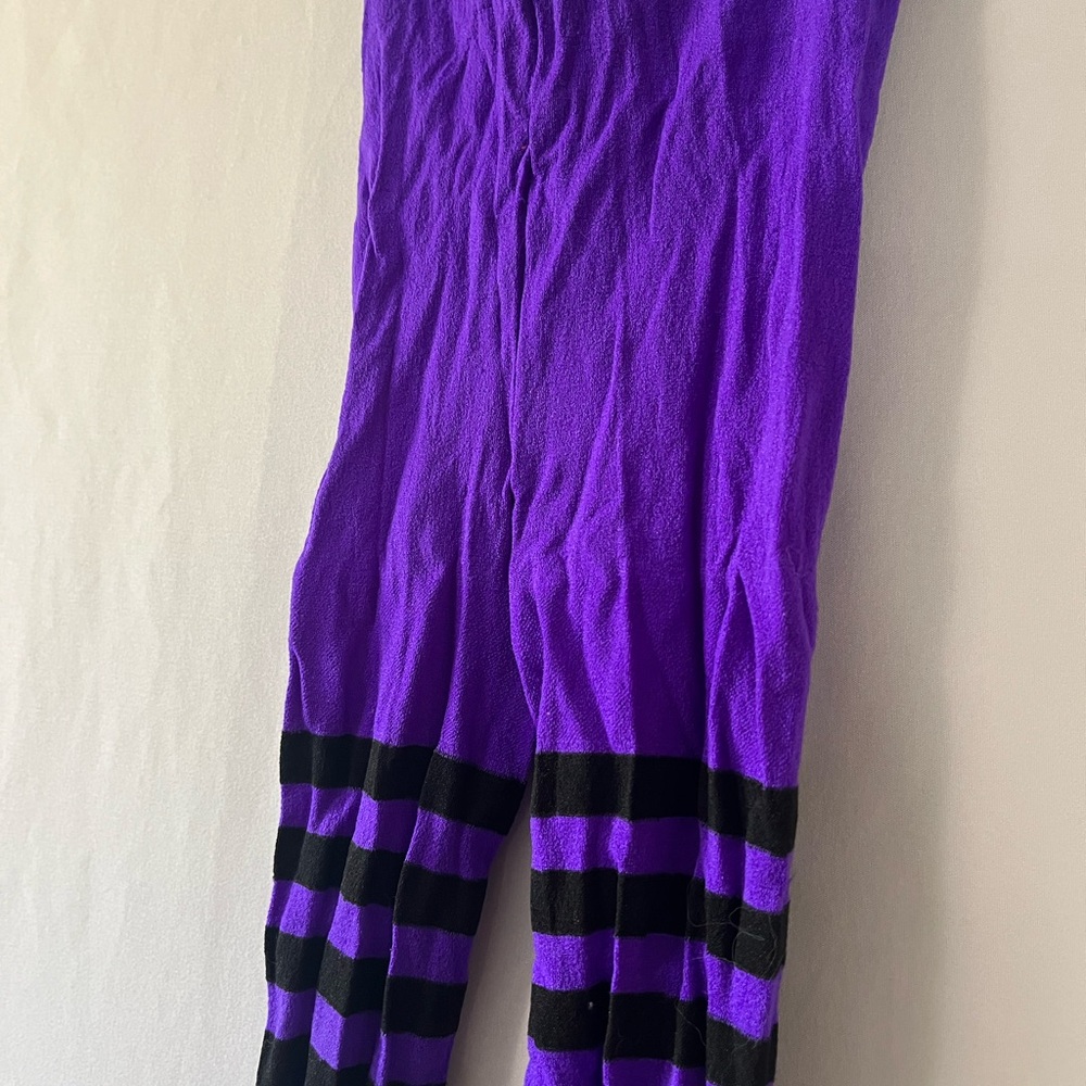 Purple‎ and Black Stripped Tights